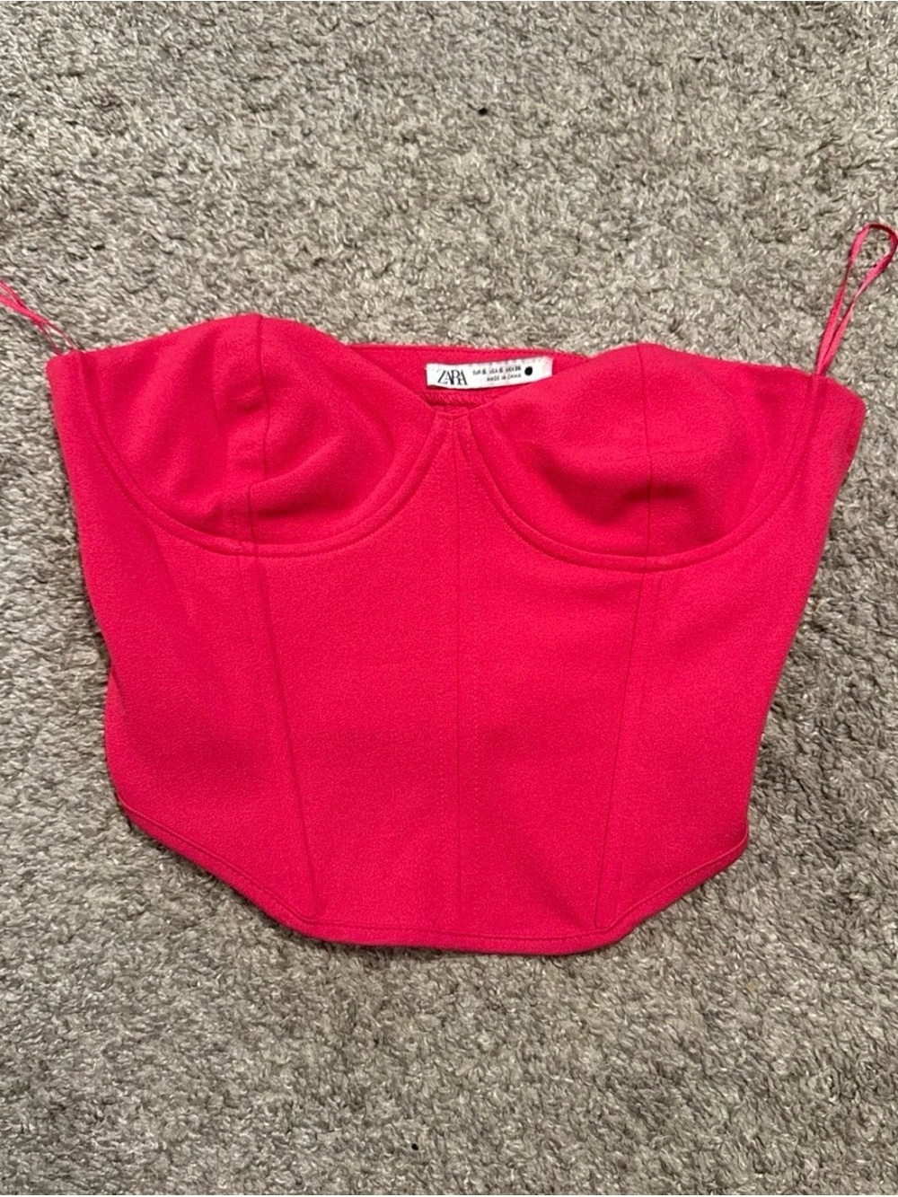 EUC Zara Bustier Crop Top